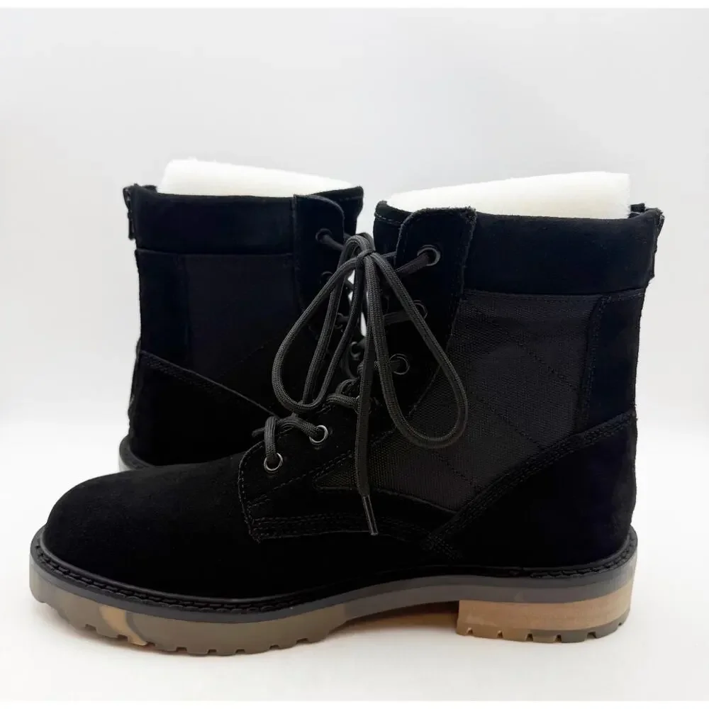 Saint Morta Mens Legion Ankle Combat Boots Size 8 EU 42 Black Suede NIB